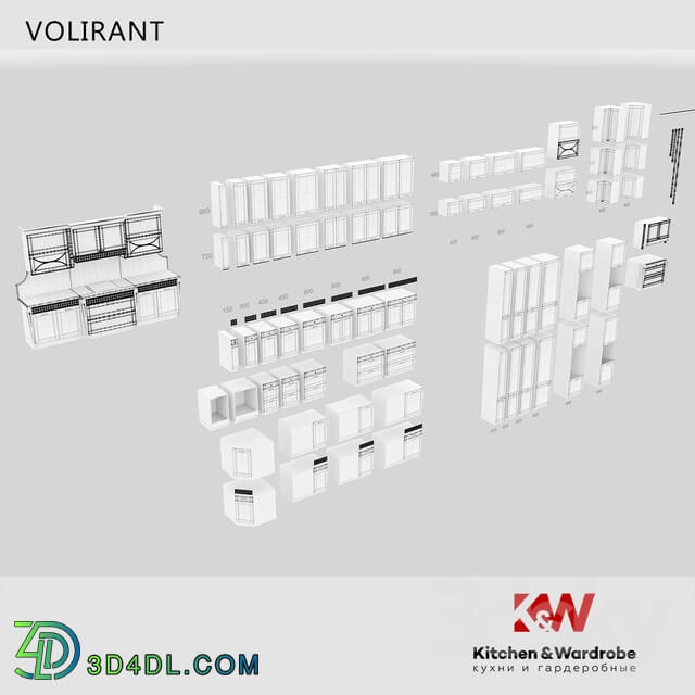 Kitchen - OM _Official 3d Model_ Kitchen Volirant