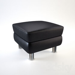 Other soft seating - Black Pouf 