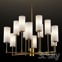 Ceiling light - GRAMERCY HOME - CLARENCE CHANDELIER CH074-12-BRS 