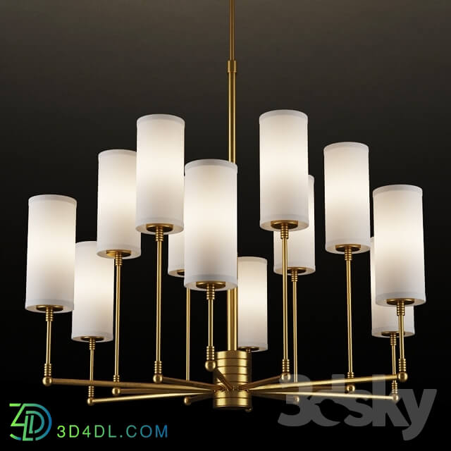 Ceiling light - GRAMERCY HOME - CLARENCE CHANDELIER CH074-12-BRS