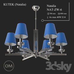 Ceiling light - KUTEK _Natalia_ NAT-ZW-6-BLUE 
