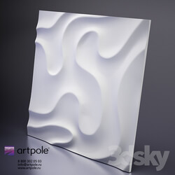3D panel - Plaster 3d panel Fog from Artpole 