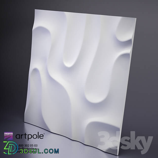 3D panel - Plaster 3d panel Fog from Artpole