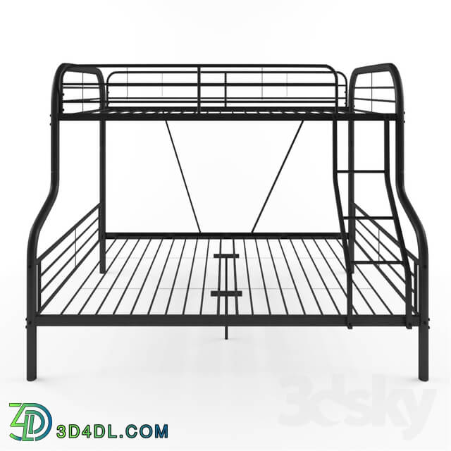 Bed - Zoomie Kids Tara Twin Over Full Slat Bunk Bed