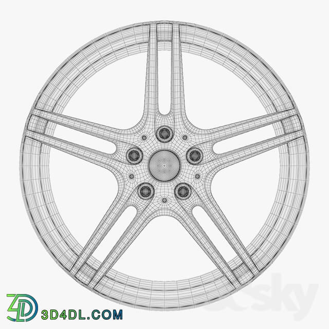 Miscellaneous - BMW Car Rim 1 Free Model