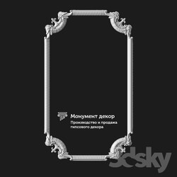 Decorative plaster - OM Architectural mirror ST 01 