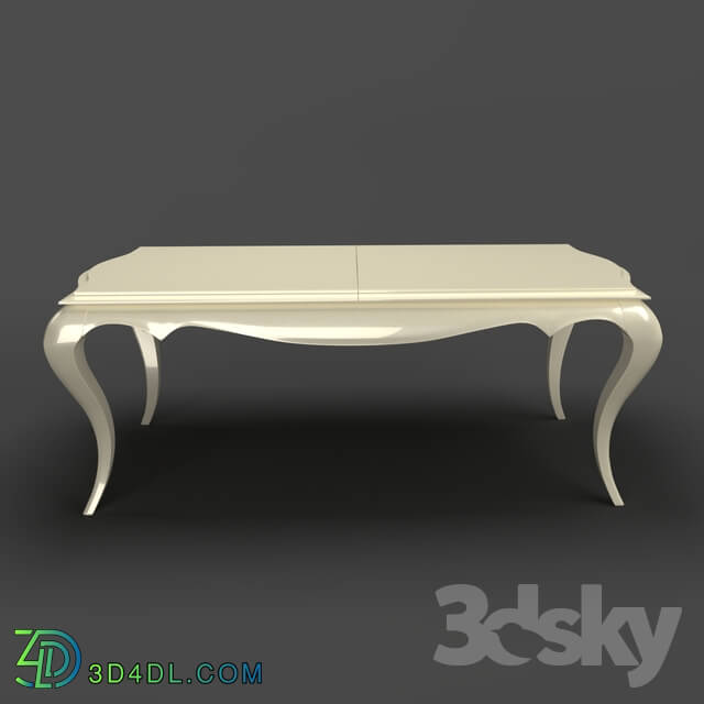 Table - OM Dining table Fratelli Barri ROMA in finishing sparkling pearl varnish_ FB.DT.RM.97