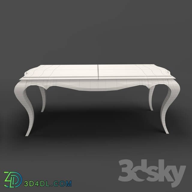 Table - OM Dining table Fratelli Barri ROMA in finishing sparkling pearl varnish_ FB.DT.RM.97