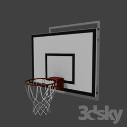 Sports - Basketball backboard with basket 