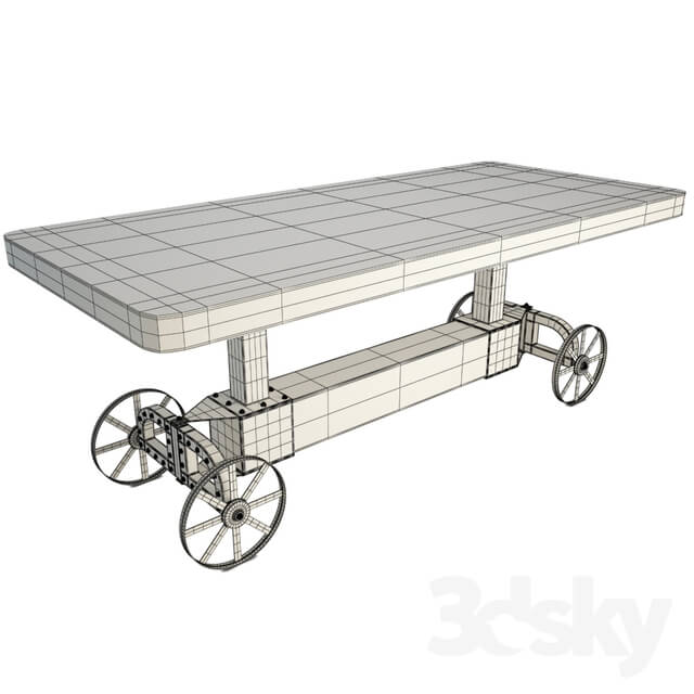 Table - Industrial Trolley Table