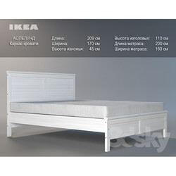 Bed - IKEA _ ASPELUND Bed frame 