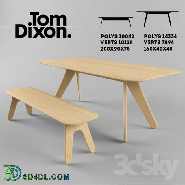 Table _ Chair - Slab Dining Table_ Bench