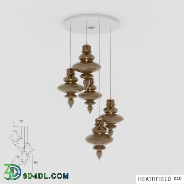 Ceiling light - Heathfield _amp_ Co _ Basikica 5 Light Pendant