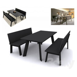 Table _ Chair - Table and benches Bulthaup Nemus 