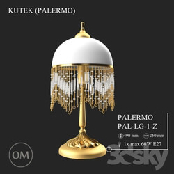 Table lamp - KUTEK _PALERMO_ PAL-LG-1- _Z_ 
