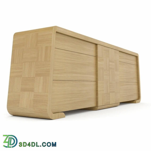 Sideboard _ Chest of drawer - Art Way - Chest Chess Oak Natur