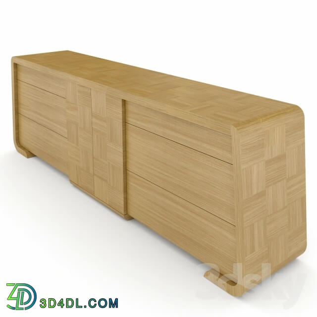 Sideboard _ Chest of drawer - Art Way - Chest Chess Oak Natur