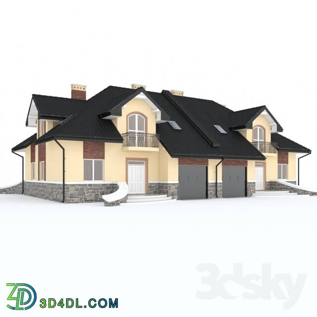 Building - Cottage for two families