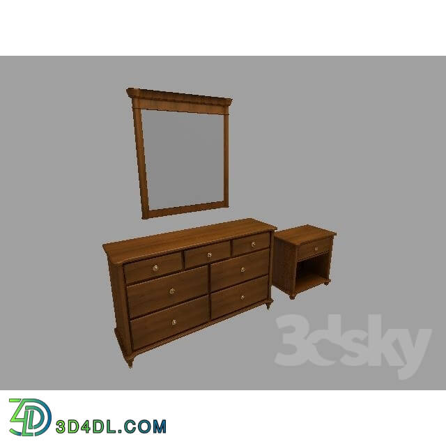 Sideboard _ Chest of drawer - lane table mirror dresser 868.rar