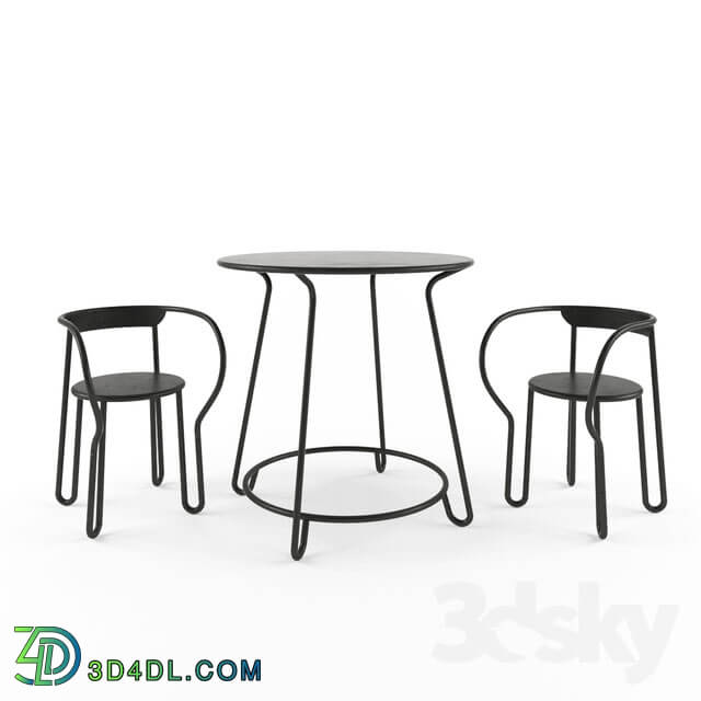 Table _ Chair - Huggy Aluminum armchair Maiori