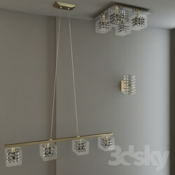 Ceiling light - Set of fixtures. Ceiling lamp_ wall lamp_ pendant. 