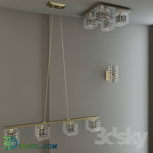 Ceiling light - Set of fixtures. Ceiling lamp_ wall lamp_ pendant.