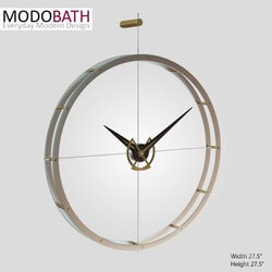Other decorative objects - DOBLE O Steel Wall Clock 
