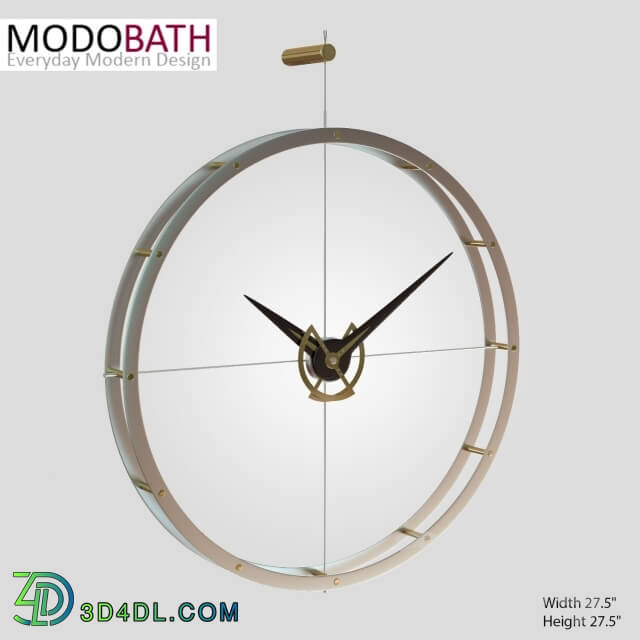 Other decorative objects - DOBLE O Steel Wall Clock