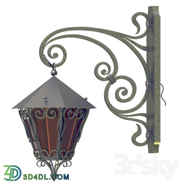 Other architectural elements - Lantern forged wall