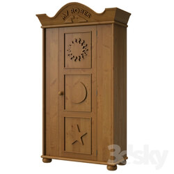 Wardrobe _ Display cabinets - OM Cabinet in the nursery in the style of country music_ eng. version 