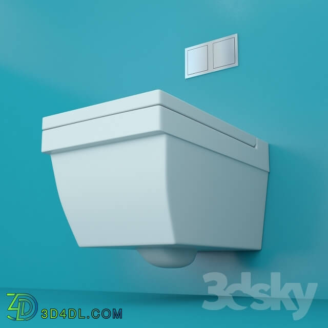 Toilet and Bidet - Wall hung lavatory bowl _HANGING_