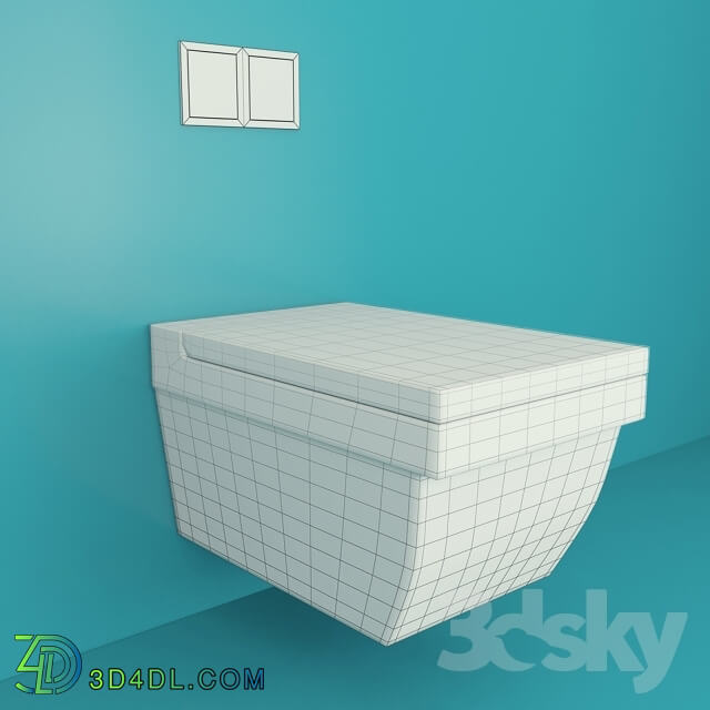 Toilet and Bidet - Wall hung lavatory bowl _HANGING_