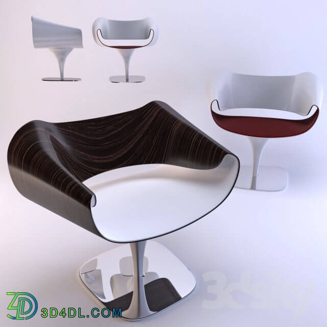 Chair - Futuristic wooden chair