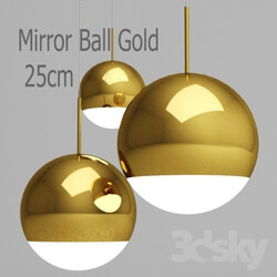 Ceiling light - Mirror Ball Gold 