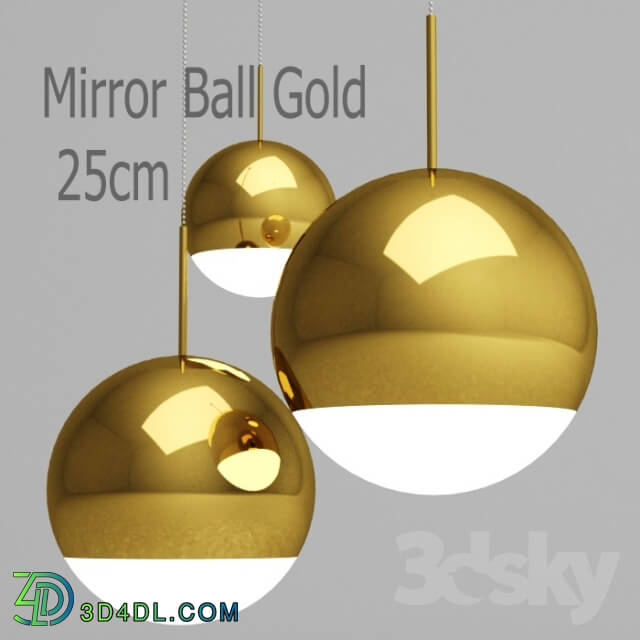 Ceiling light - Mirror Ball Gold