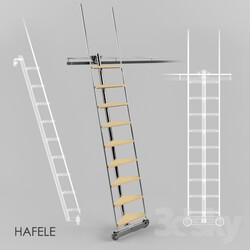 Staircase - Mobile ladder Hafele 