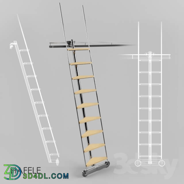 Staircase - Mobile ladder Hafele