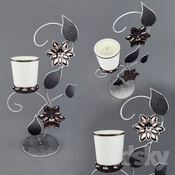 Other decorative objects - Candlestick _quot_Pearl belt_quot_ 
