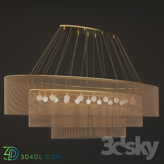 Ceiling light - Willowlamp. ELLI-3-TIER-1600-S