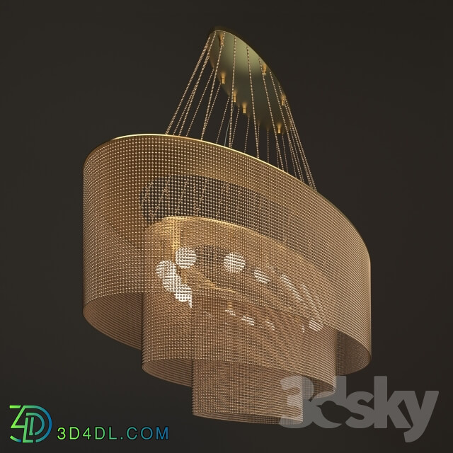 Ceiling light - Willowlamp. ELLI-3-TIER-1600-S