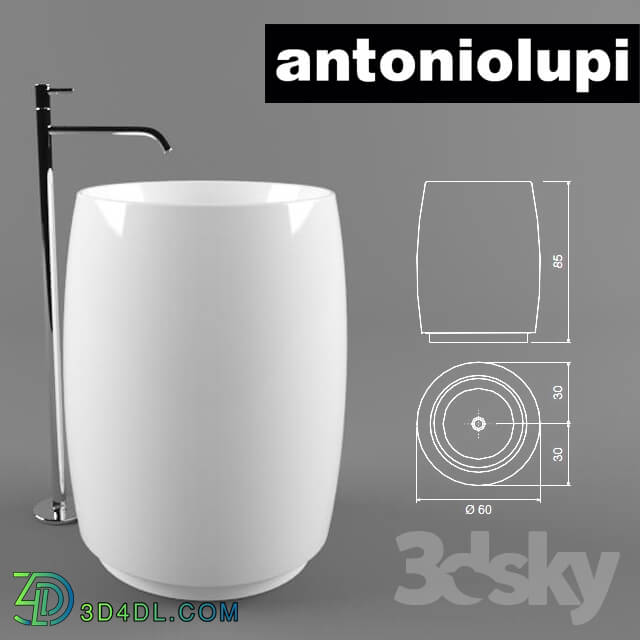 Wash basin - Antonio Lupi Barrel