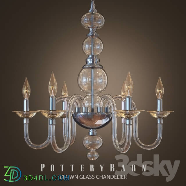 Ceiling light - Blown Glass Chandelier