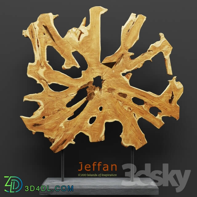 Decorative set - Jeffan. Art wood decor. Set.