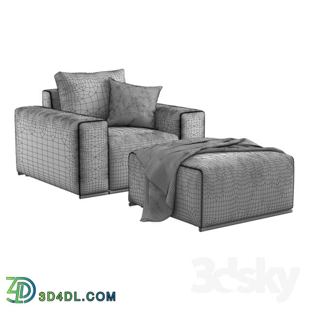 Arm chair - Blest _ BL 101 _K1 _amp_ Pouf_