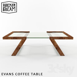 Table - BRICKER _amp_ BEAM EVANS COFFEE TABLE 