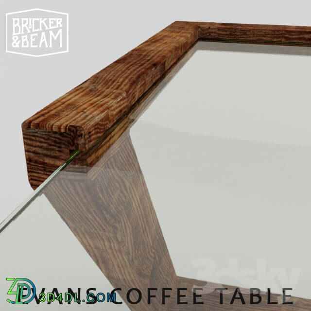 Table - BRICKER _amp_ BEAM EVANS COFFEE TABLE