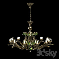 Ceiling light - Chandelier in the style of Art Deco 