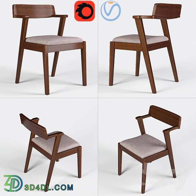 Chair - Chair HongKong walnut