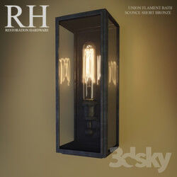 Wall light - RH UNION FILAMENT BATH SCONCE SHORT BRONZE 