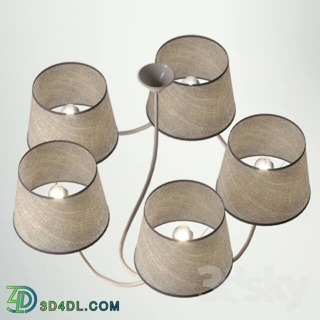 Ceiling light - Sigma 30235 Chandelier 5 SENSO Brown